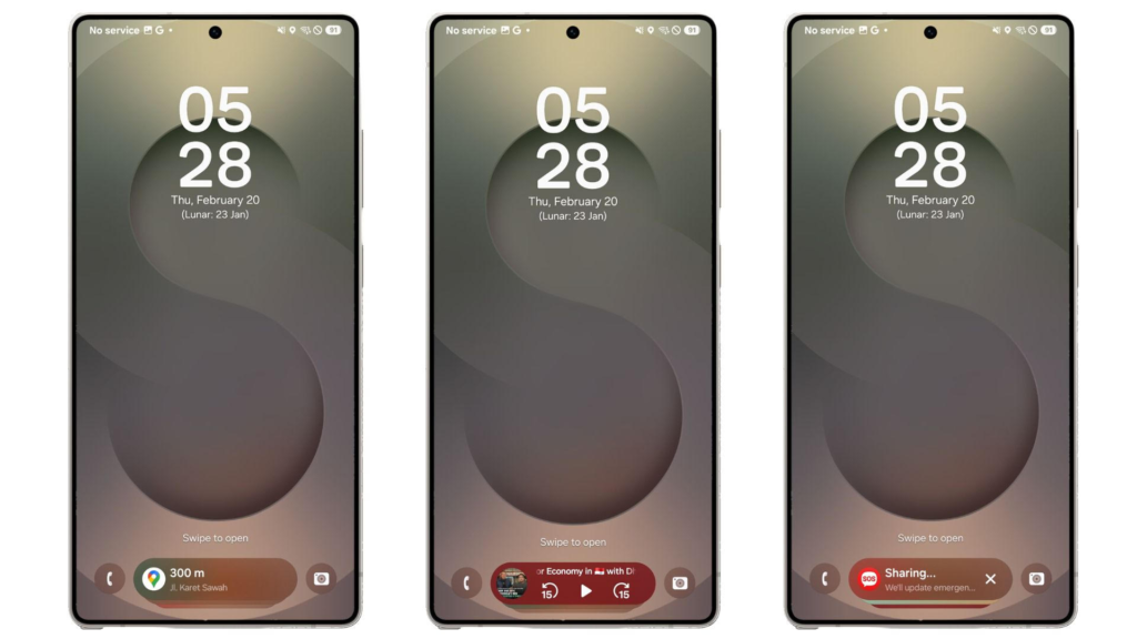 Samsung Galaxy S25 Series hadir dengan fitur Now Bar yang bikin kamu bisa melakukan banyak hal dengan cepat dan praktis tanpa harus buka lockscreen.