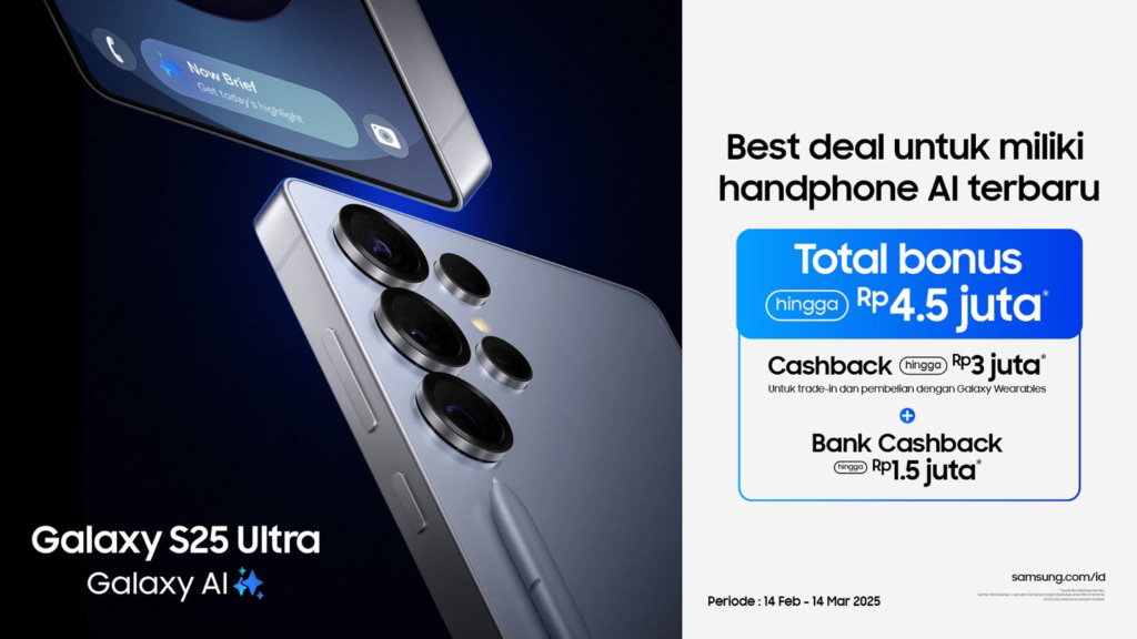 Mulai 14 Februari 2025, Samsung Galaxy S25 Series tersedia secara langsung di situs resmi Samsung, Samsung Experience Store, dan berbagai gerai retail.